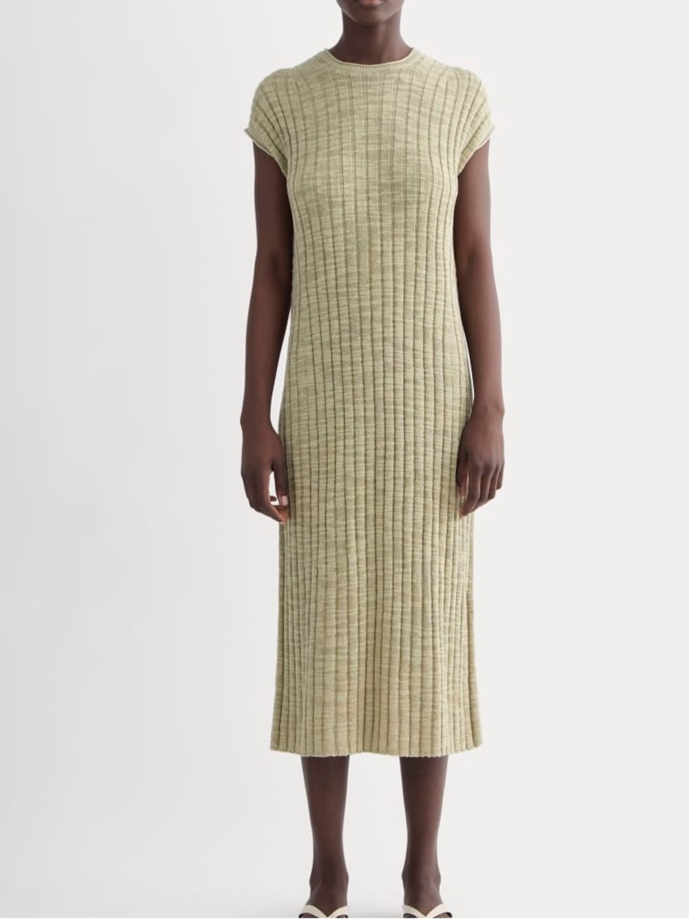 NWT Everlane Column Dress in Cotton Linen - Eucalyptus L